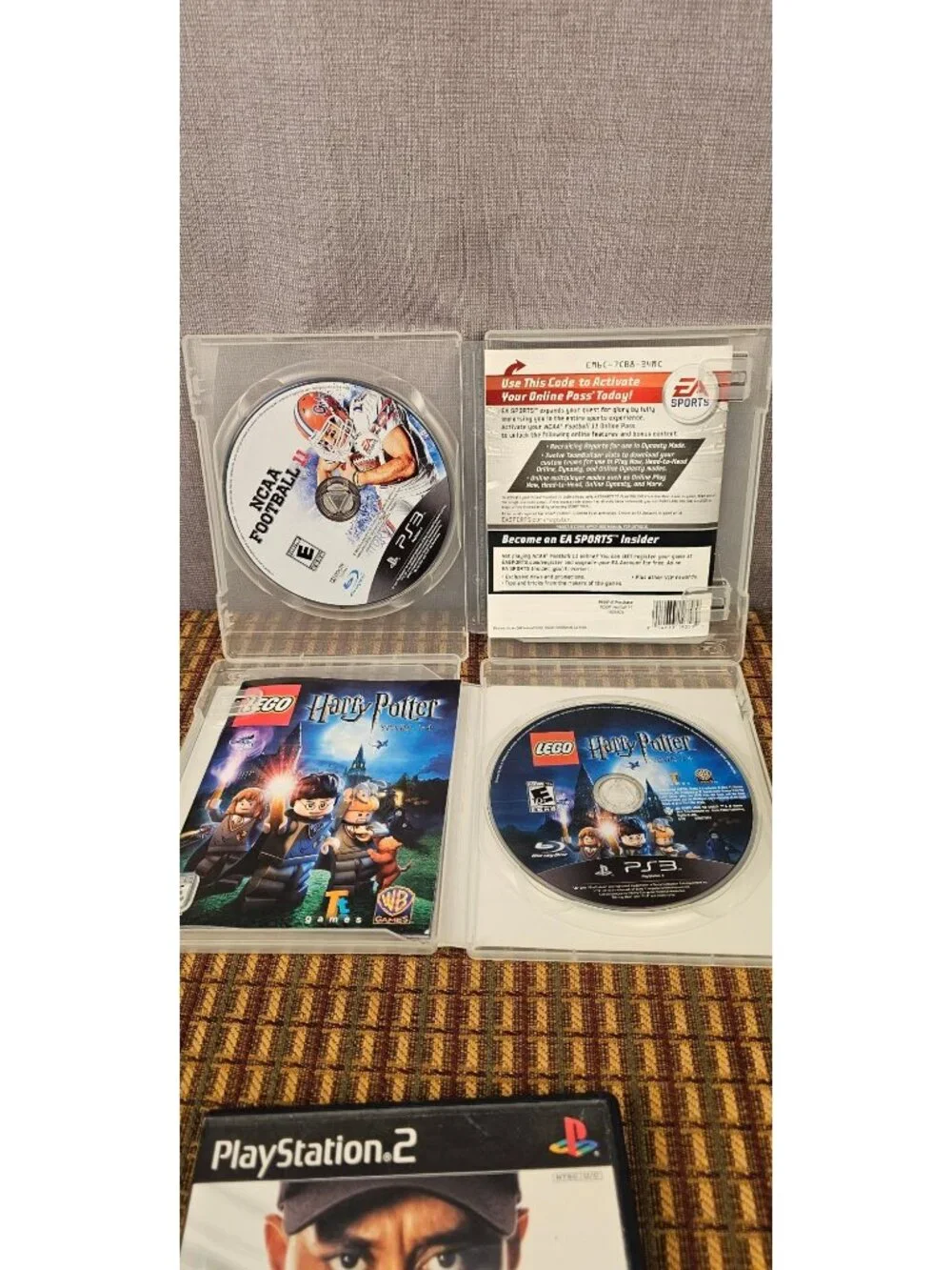 NCAA Football 11 & LEGO Harry Potter Years 1-4 PS3 Games Lot Complete